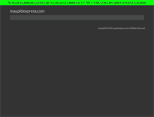 Tablet Screenshot of maupitiexpress.com